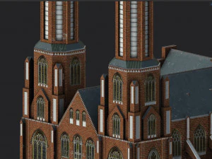 cathedral of st michael the archangel and st florian the martyr 3D Model