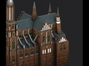cathedral of st michael the archangel and st florian the martyr 3D Model
