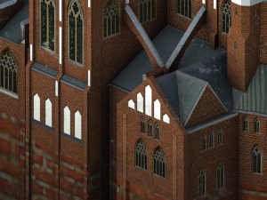 cathedral of st michael the archangel and st florian the martyr 3D Model