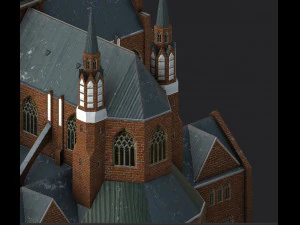 cathedral of st michael the archangel and st florian the martyr 3D Model