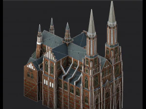 cathedral of st michael the archangel and st florian the martyr 3D Model