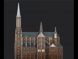 cathedral of st michael the archangel and st florian the martyr 3D Model