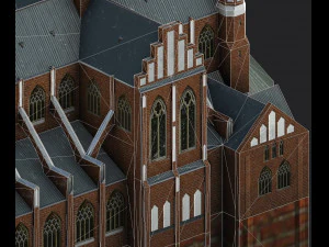 cathedral of st michael the archangel and st florian the martyr 3D Model