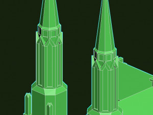 cathedral of st michael the archangel and st florian the martyr 3Dモデル