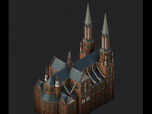 cathedral of st michael the archangel and st florian the martyr 3D Model