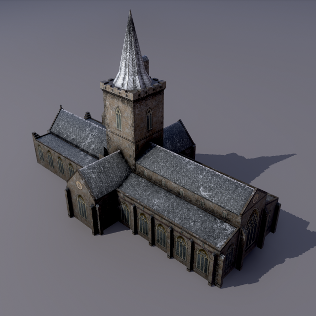 church st johns kirk in perth 3D Modell .c4d .max .obj .3ds .fbx .stl .blend