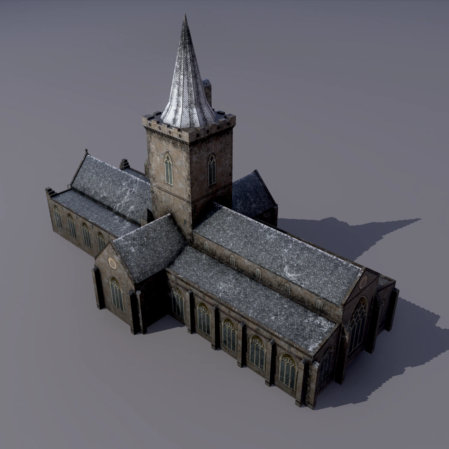 church st johns kirk in perth 3D Model .c4d .max .obj .3ds .fbx .stl .blend
