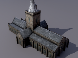 church st johns kirk in perth 3D Model