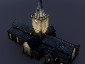 church st johns kirk in perth 3D Modell