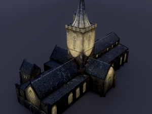 church st johns kirk in perth 3D Modell