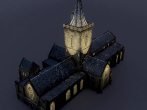church st johns kirk in perth 3D Model