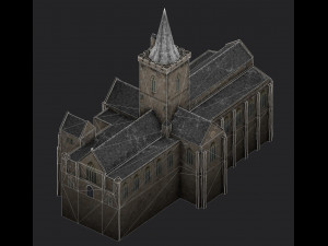 church st johns kirk in perth 3D Modell
