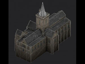 church st johns kirk in perth 3D Model