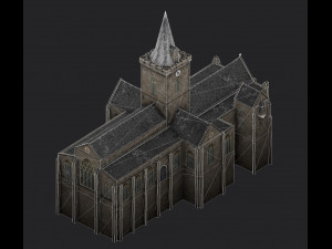 church st johns kirk in perth 3D Modell
