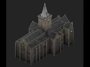 church st johns kirk in perth 3D Model
