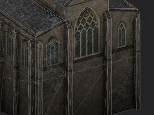 church st johns kirk in perth 3D Model