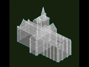 church st johns kirk in perth 3D Model