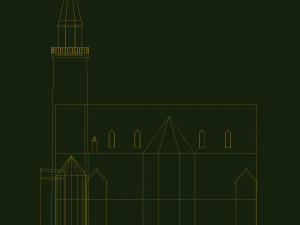old high church in inverness Model 3D