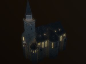 old high church in inverness Model 3D