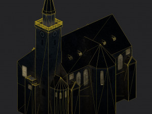 old high church in inverness Model 3D