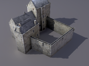 castle doune 3D 모델