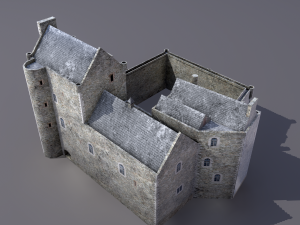 castle doune 3D 모델