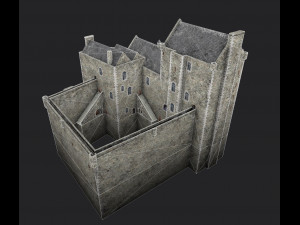 castle doune 3D 모델