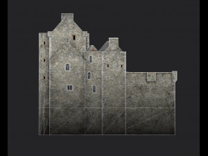 castle doune 3D 모델