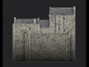 castle doune 3D 모델