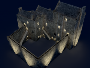 castle doune 3D 모델