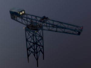james watt dock crane Modelo 3D