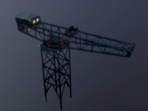 james watt dock crane 3D Model