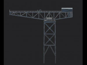 james watt dock crane 3D Model