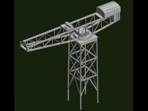james watt dock crane Modelo 3D