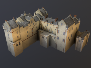 fyvie castle Modelo 3D