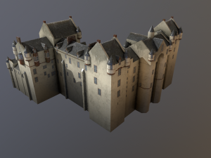 fyvie castle Modelo 3D