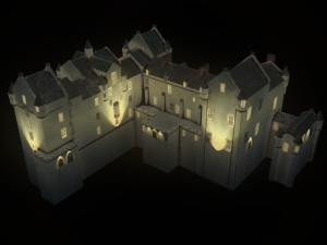 fyvie castle Modelo 3D