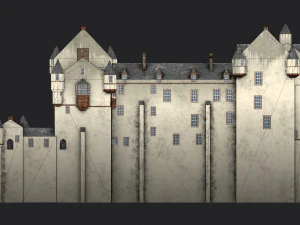 fyvie castle 3D Model