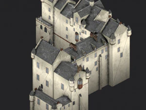 fyvie castle 3D Model