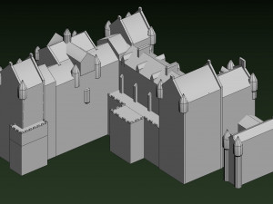fyvie castle Modelo 3D