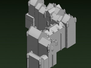 fyvie castle Modelo 3D