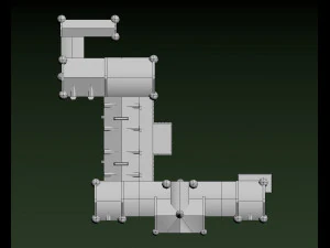 fyvie castle 3D Model