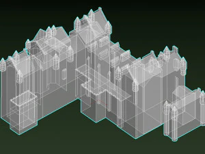 fyvie castle 3D Model