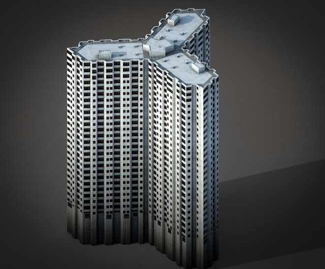 pacific park plaza 3D Model .c4d .max .obj .3ds .fbx .stl .blend 