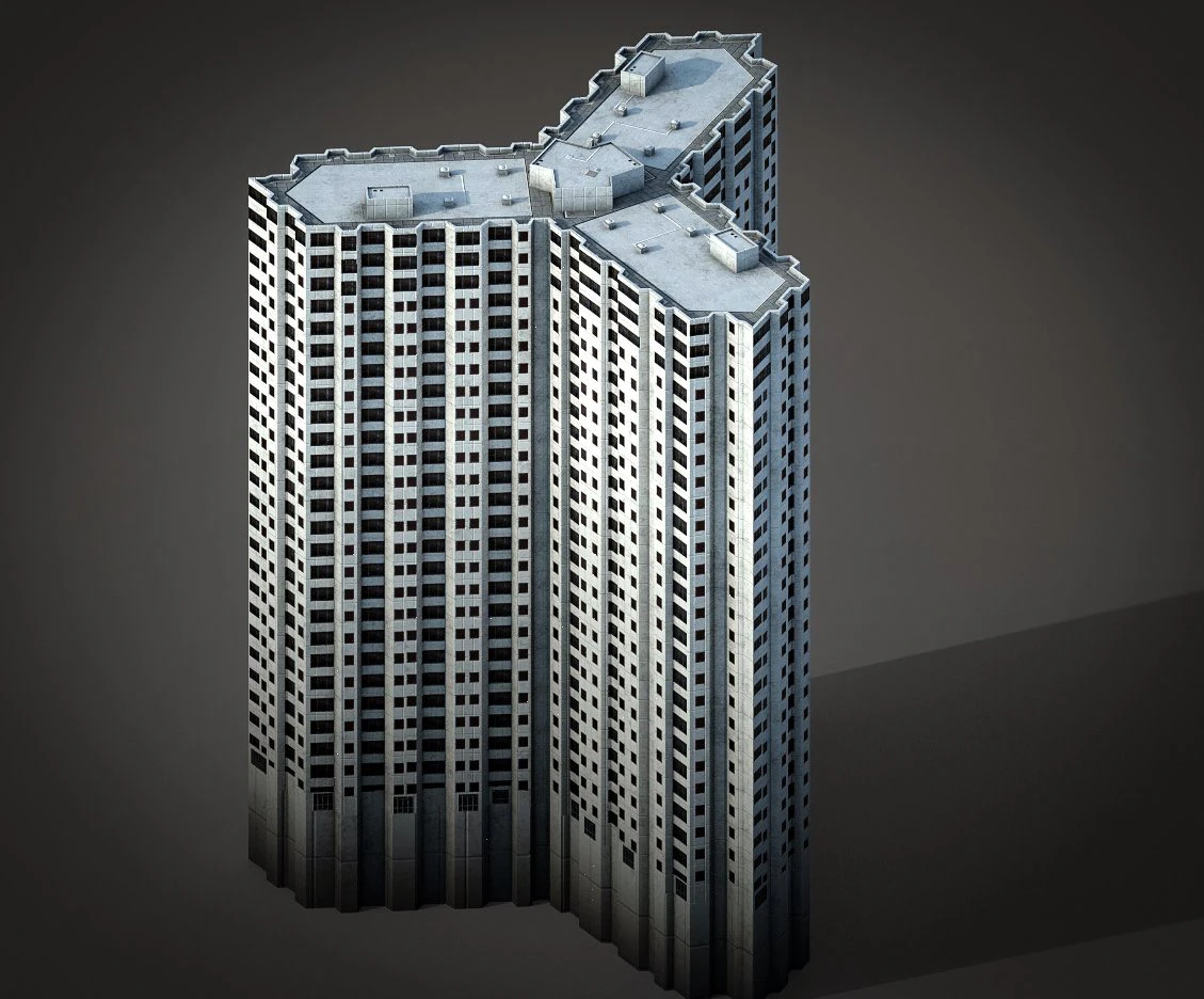 pacific park plaza 3D Model .c4d .max .obj .3ds .fbx .stl .blend 