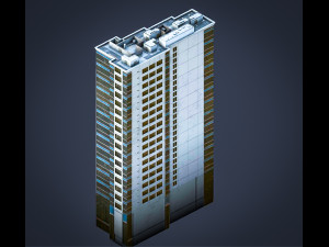 blu building 3D Model