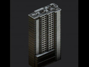 blu building 3D Model