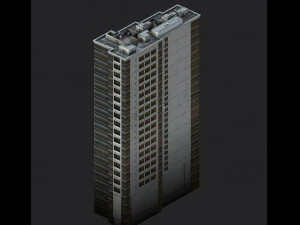 blu building 3D Model