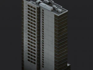 blu building 3D Model