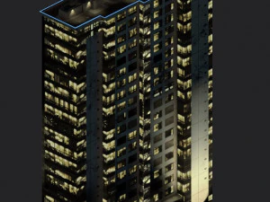 blu building 3D Model